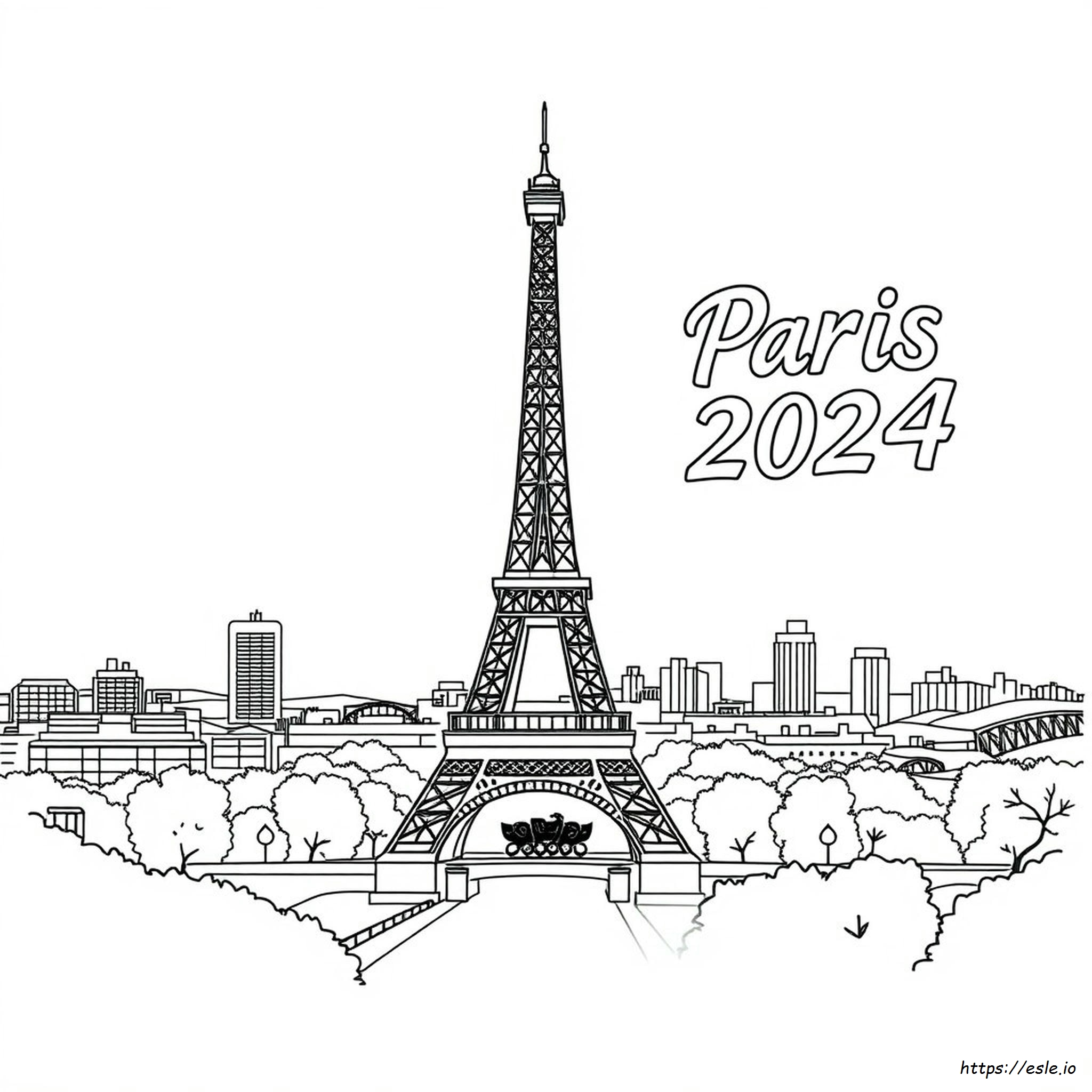 Paris 2024 Olympic Coloring Pages