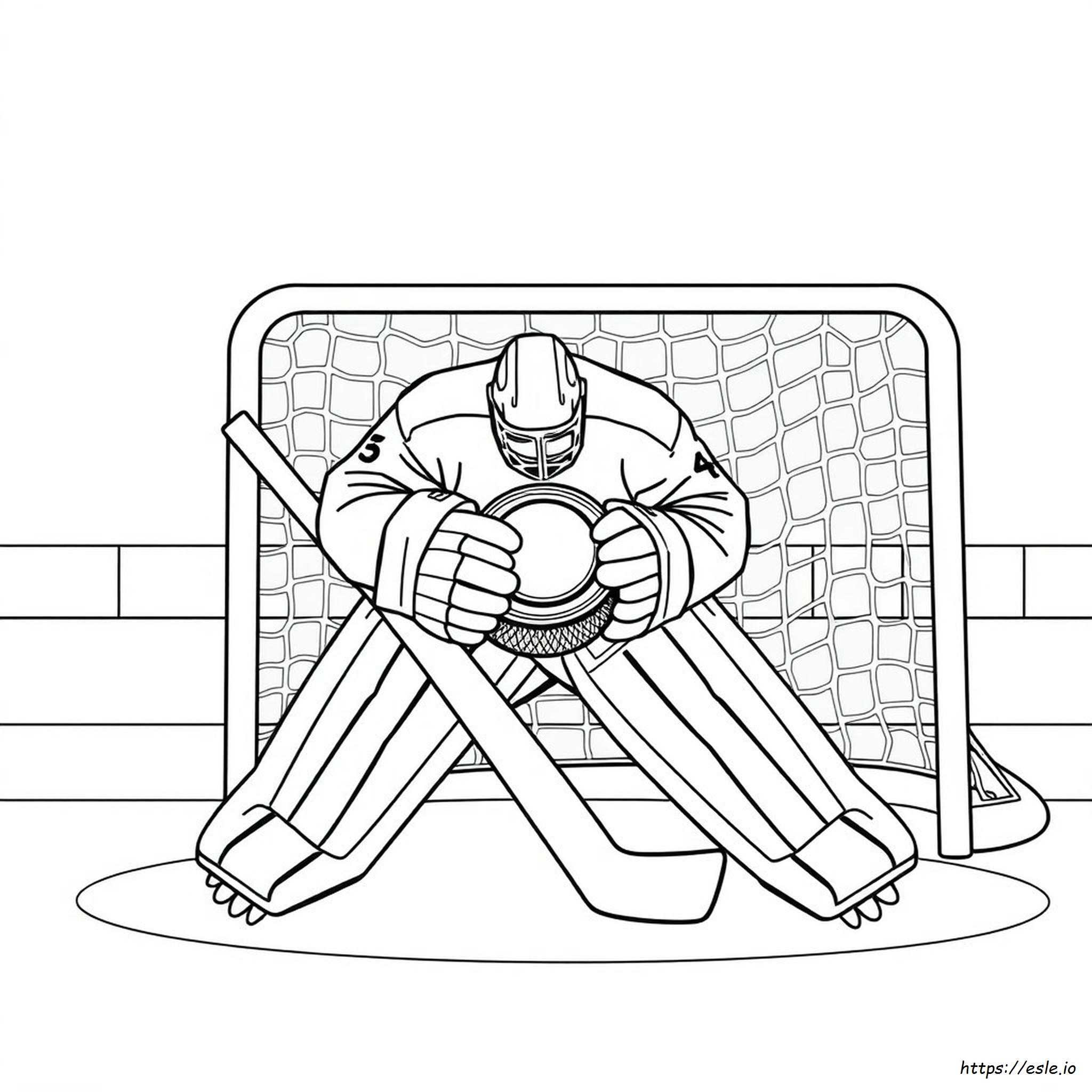 Hockey Goalie Colouring Pages