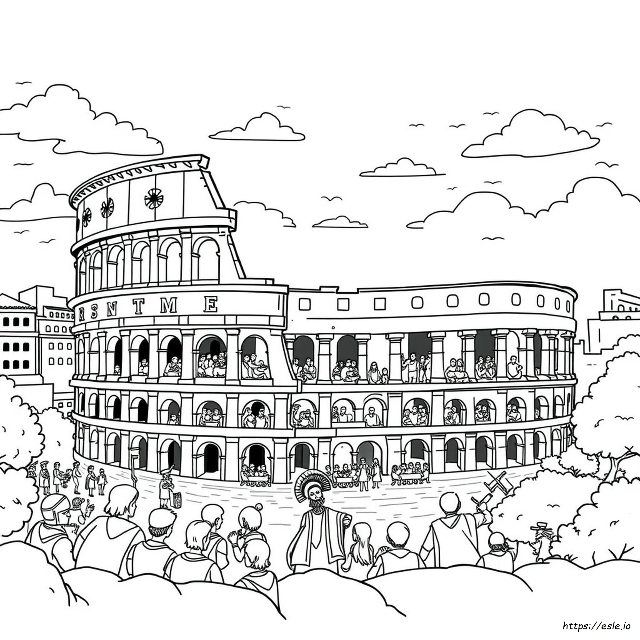 Páginas Para Colorear De La Antigua Roma Imprimibles