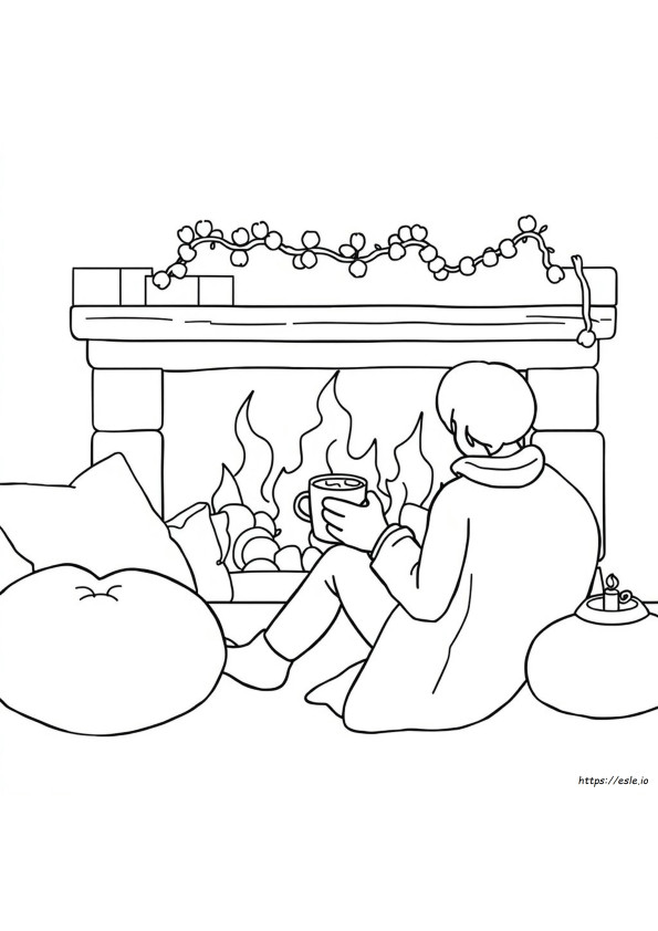 Halaman Mewarnai Hygge
