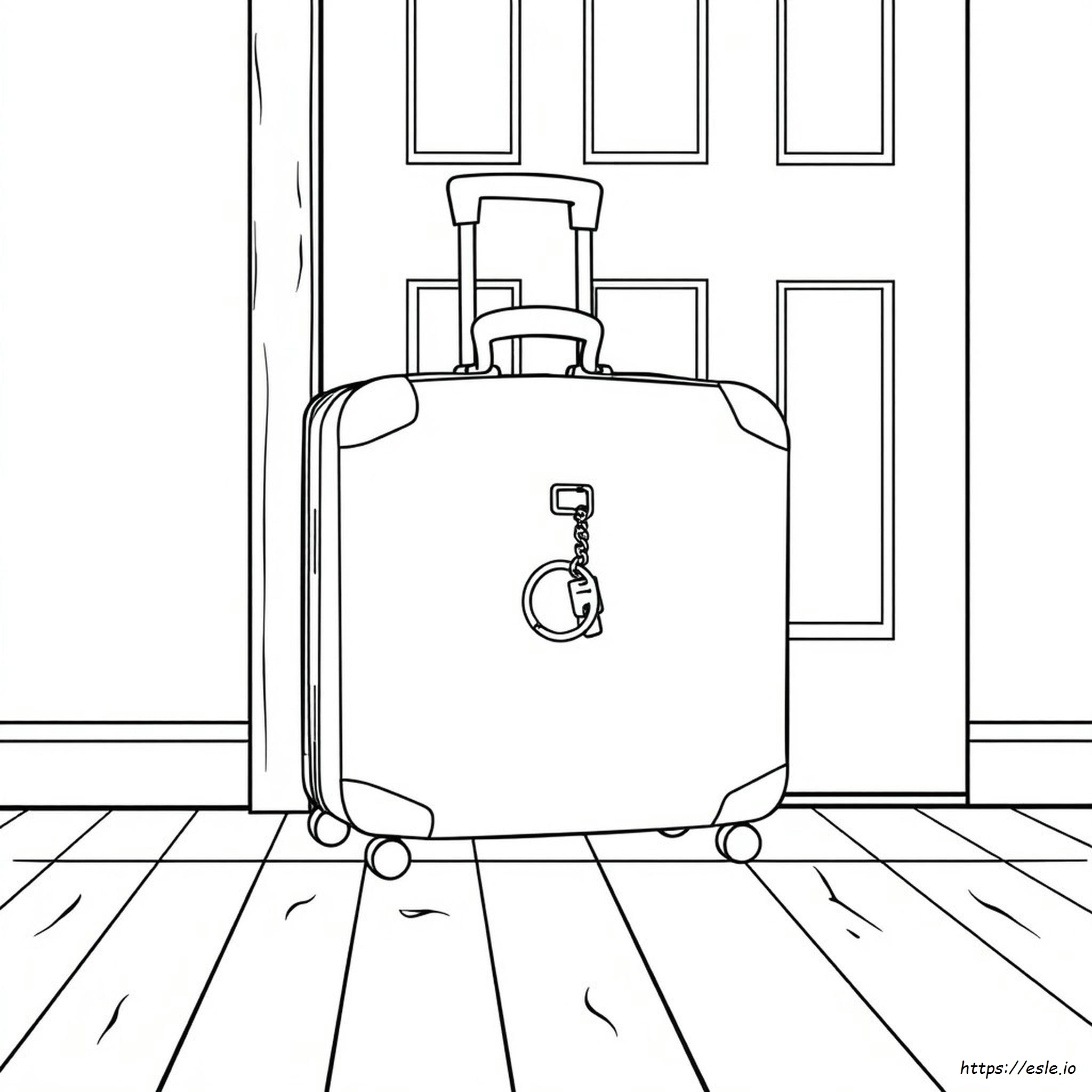 Coloring Page Of A Suitcase