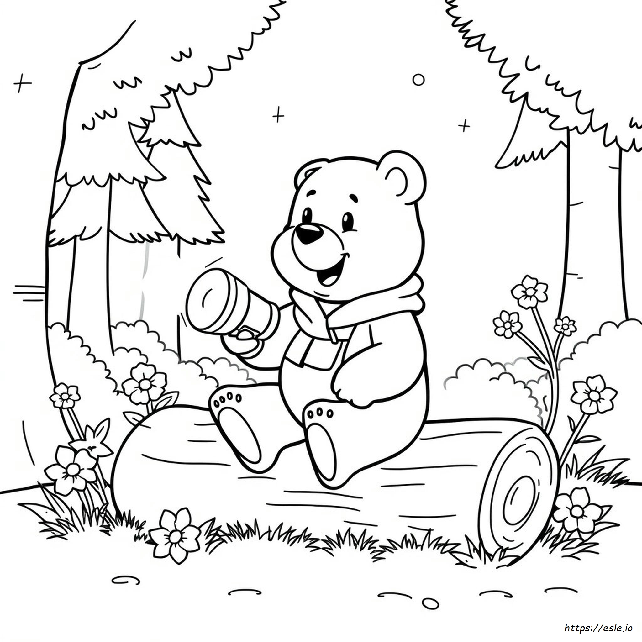 Awana Cubbie Bear Coloring Page