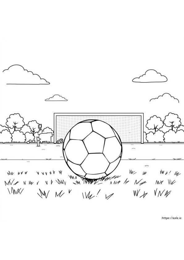 Gambar Mewarnai Bertema Sepak Bola