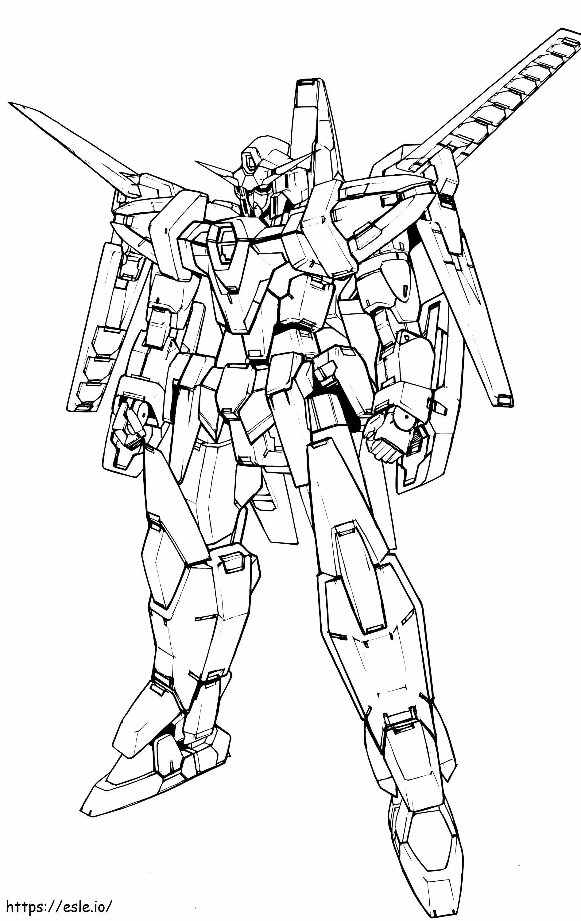 Gundam 6 kleurplaat kleurplaat