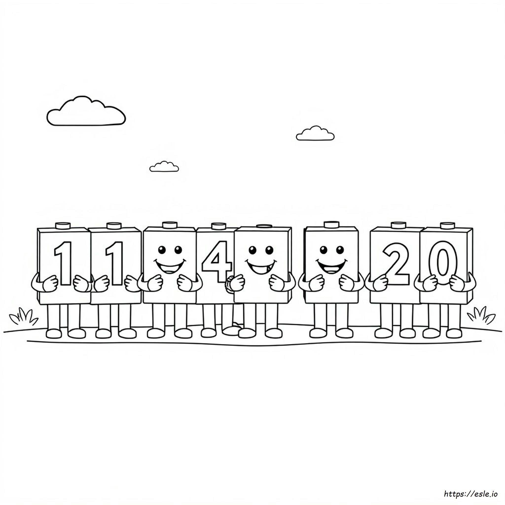 Numberblocks Da Colorare 11-20