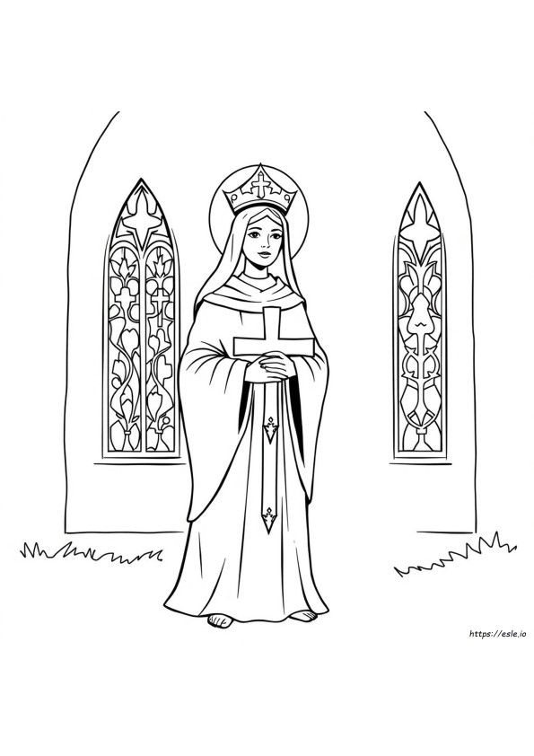 Siena'lı Aziz Catherine Boyama Sayfası