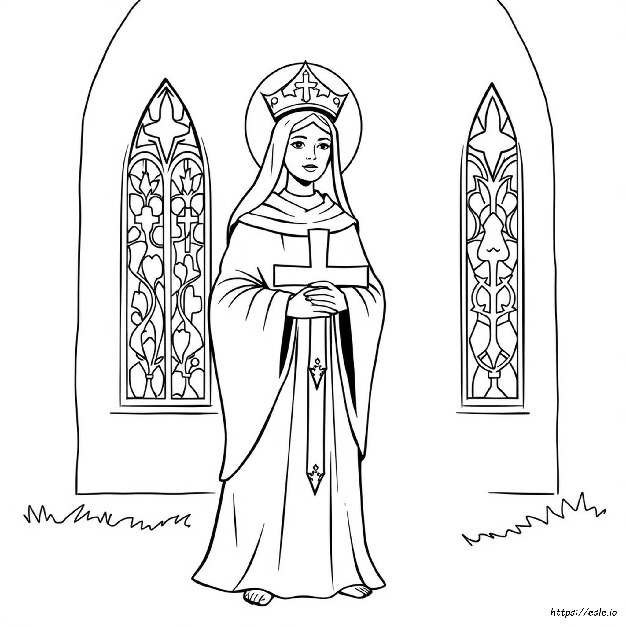 St Catherine Of Siena Coloring Page