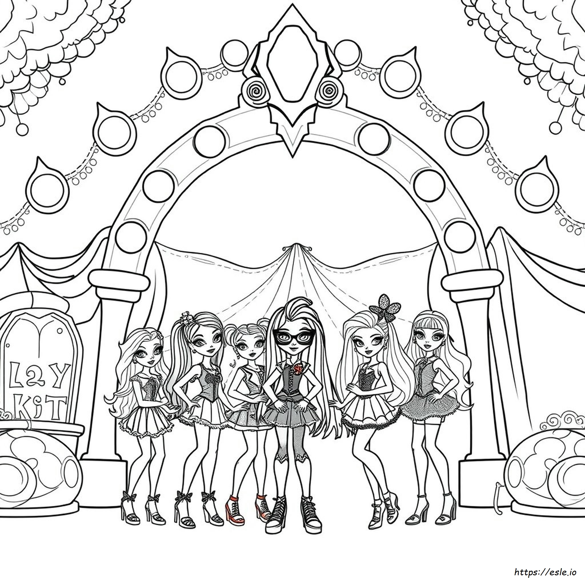 Disegni Da Colorare Monster High Rainbow High
