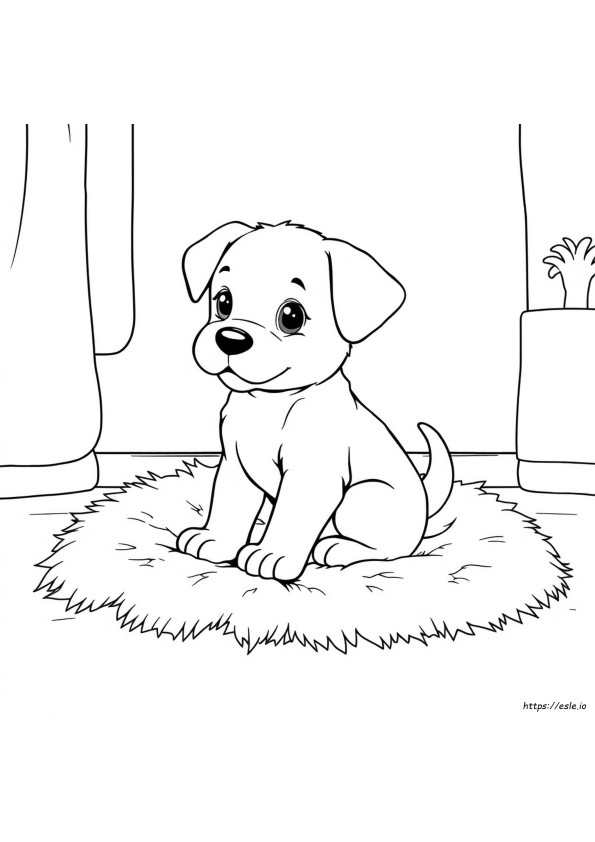 Anak Anjing Lucu Gambar Mewarnai