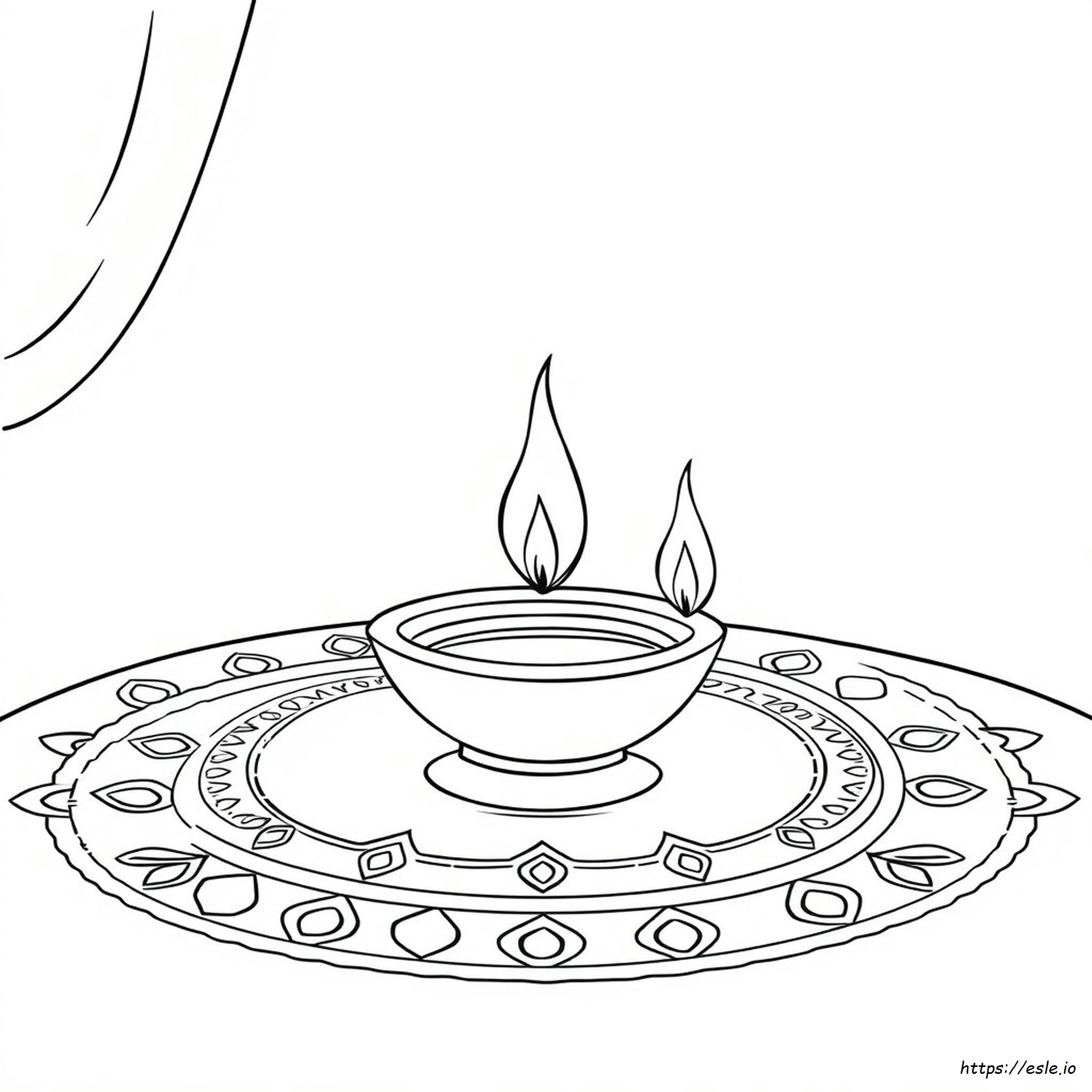 Diya Ausmalbilder FHr Diwali