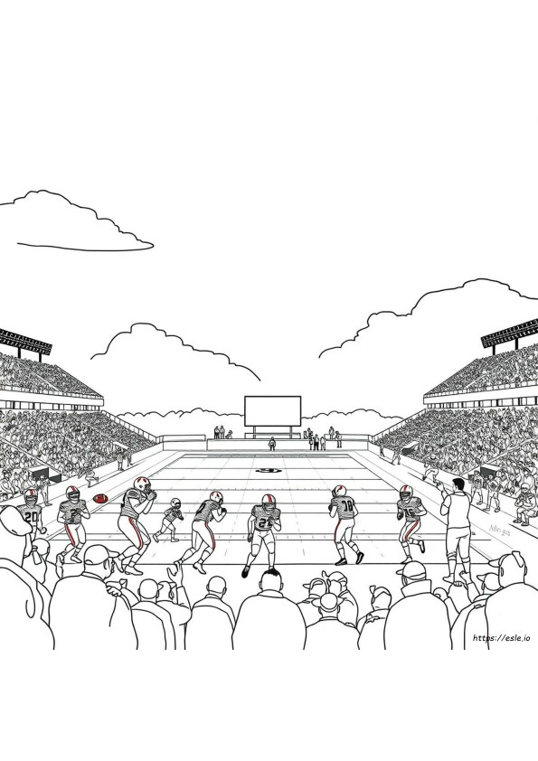 Gambar Mewarnai Sepak Bola Alabama