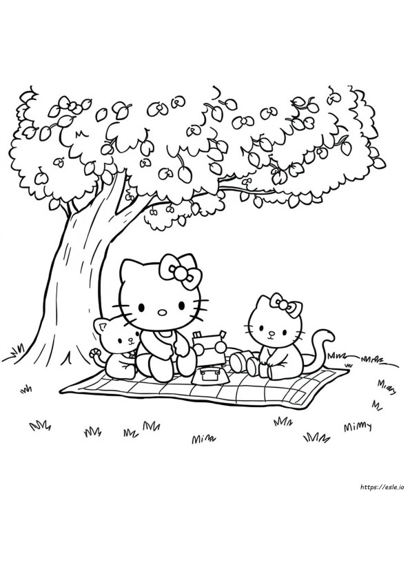 Hello Kitty And Friends Coloring Pages Free Printable
