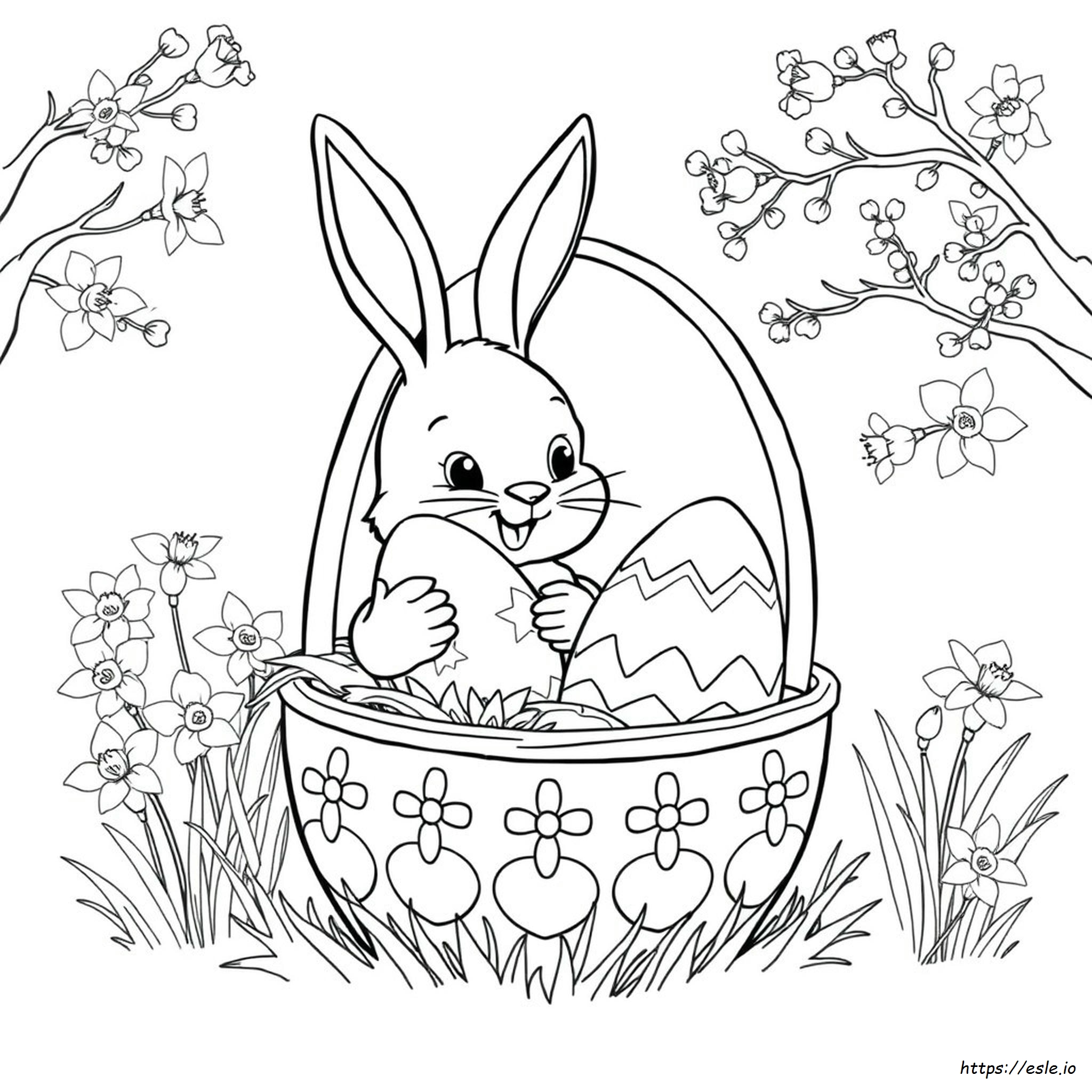 Cesti Di Pasqua Da Colorare Gratis E Stampare
