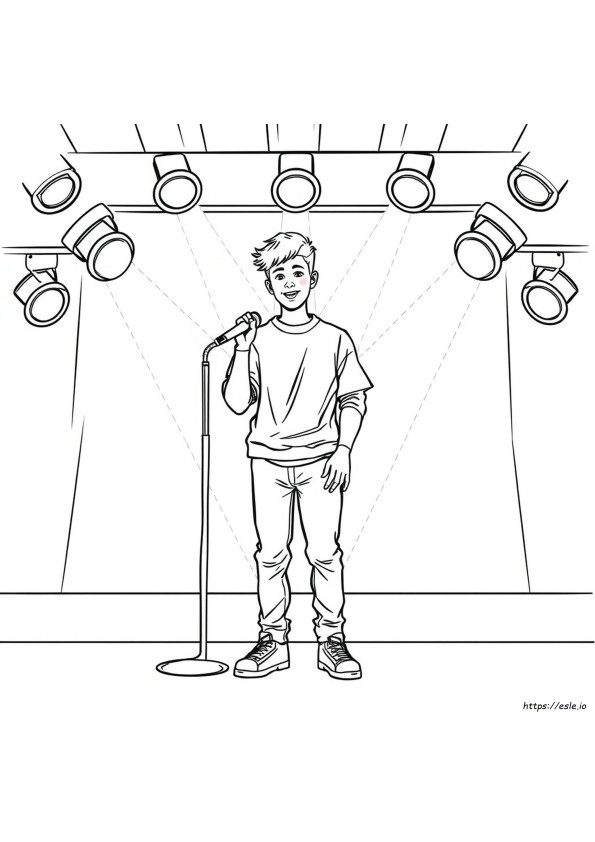 Justin Bieber Gambar Mewarnai