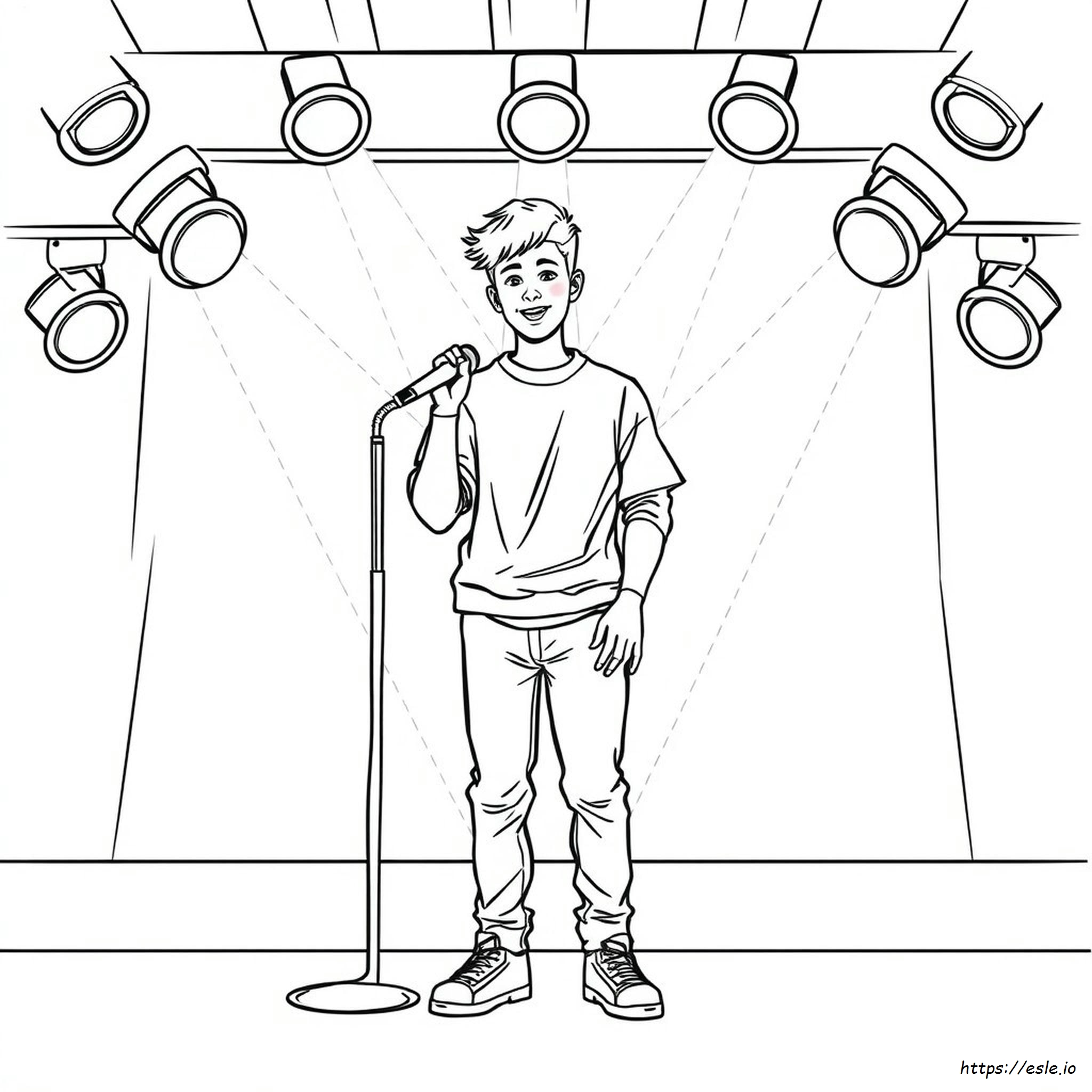 Kolorowanki Dla Dzieci Justin Bieber