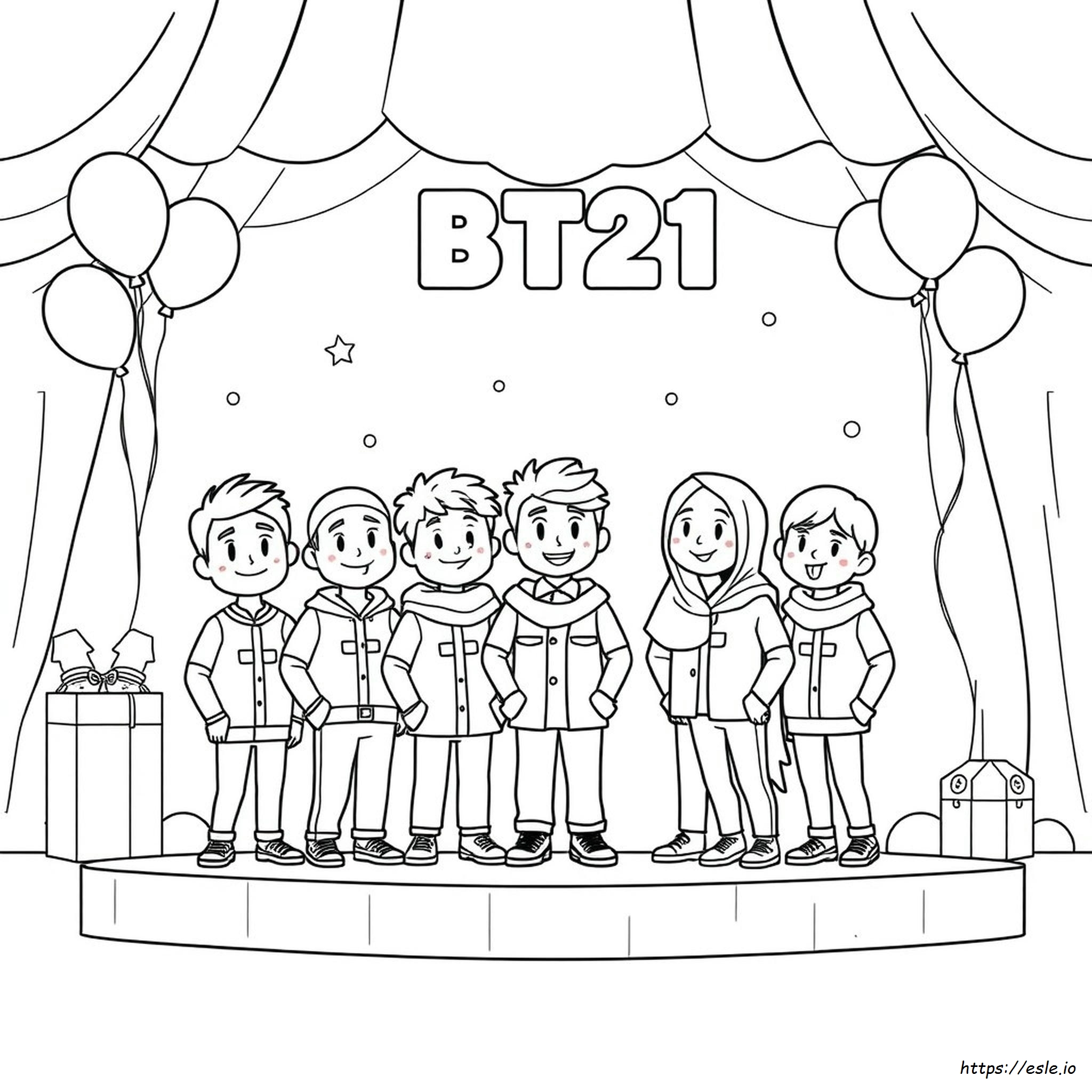 Bt21 Coloring Book Gambar Mewarnai Bt21