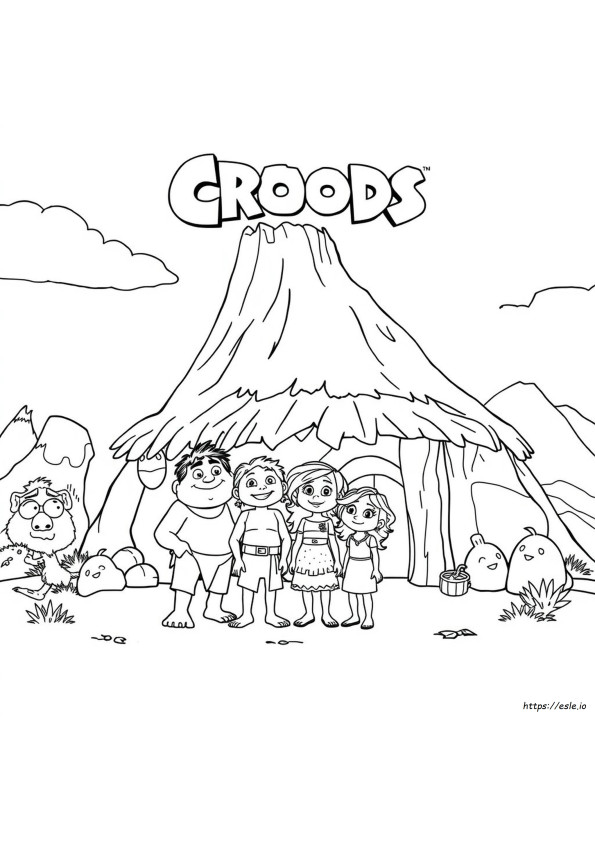 Croods Coloring Page