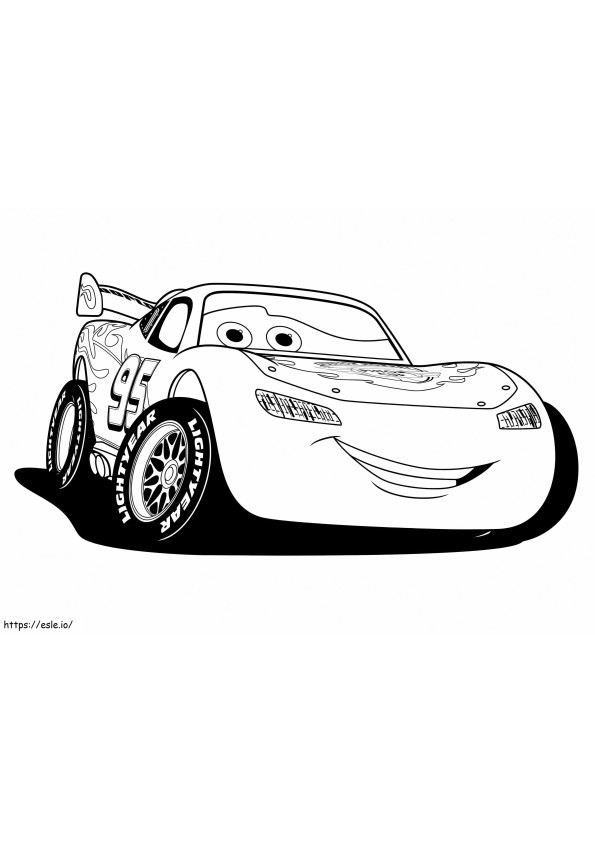 Lightning Mcqueen 1 coloring page