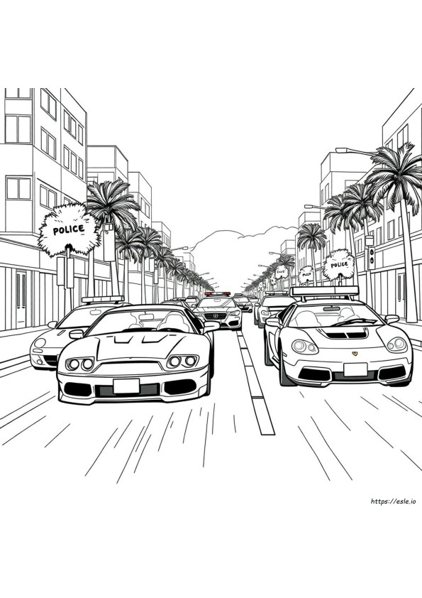 Halaman Mewarnai Fast And Furious