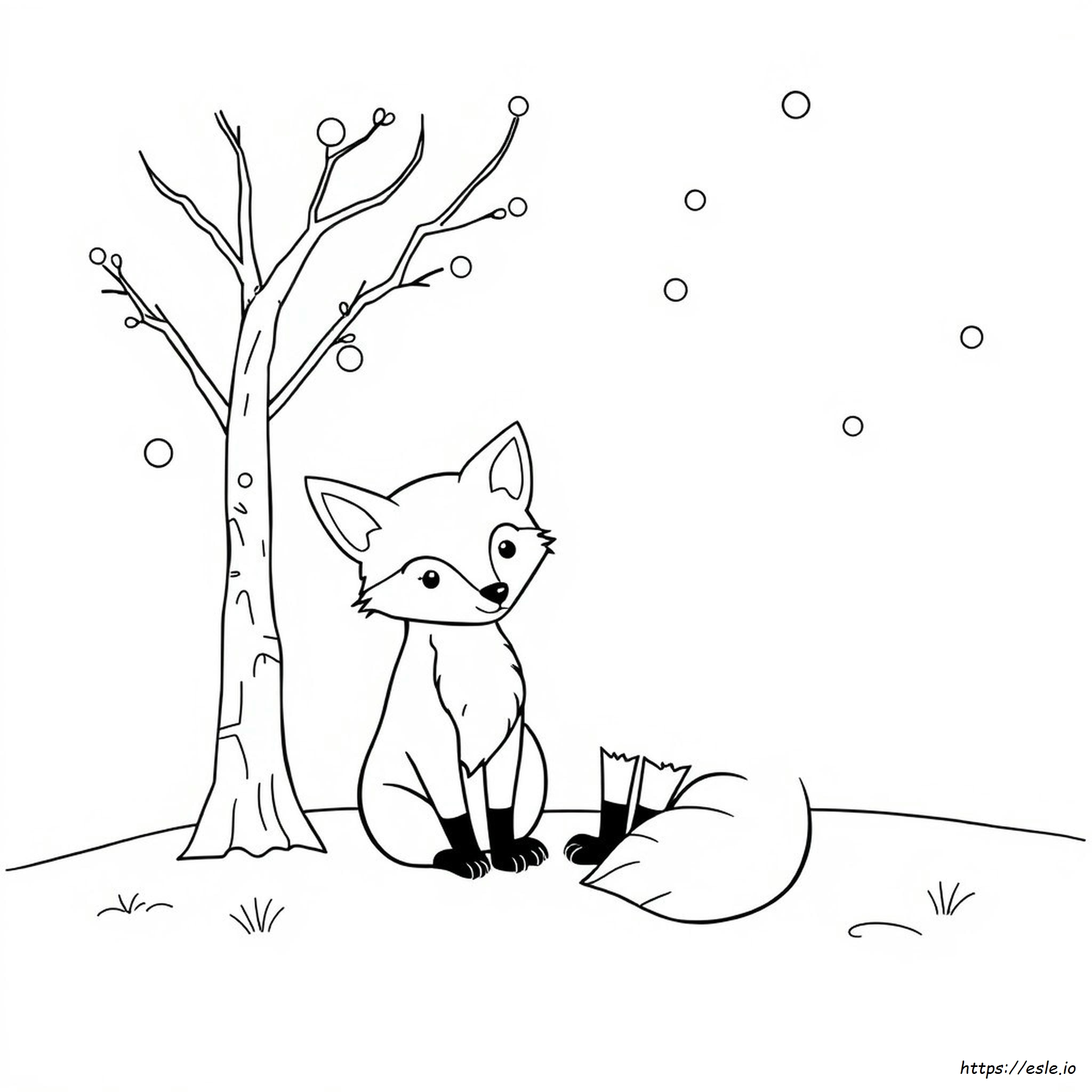 Bonitos Dibujos De Animales De Invierno Para Colorear