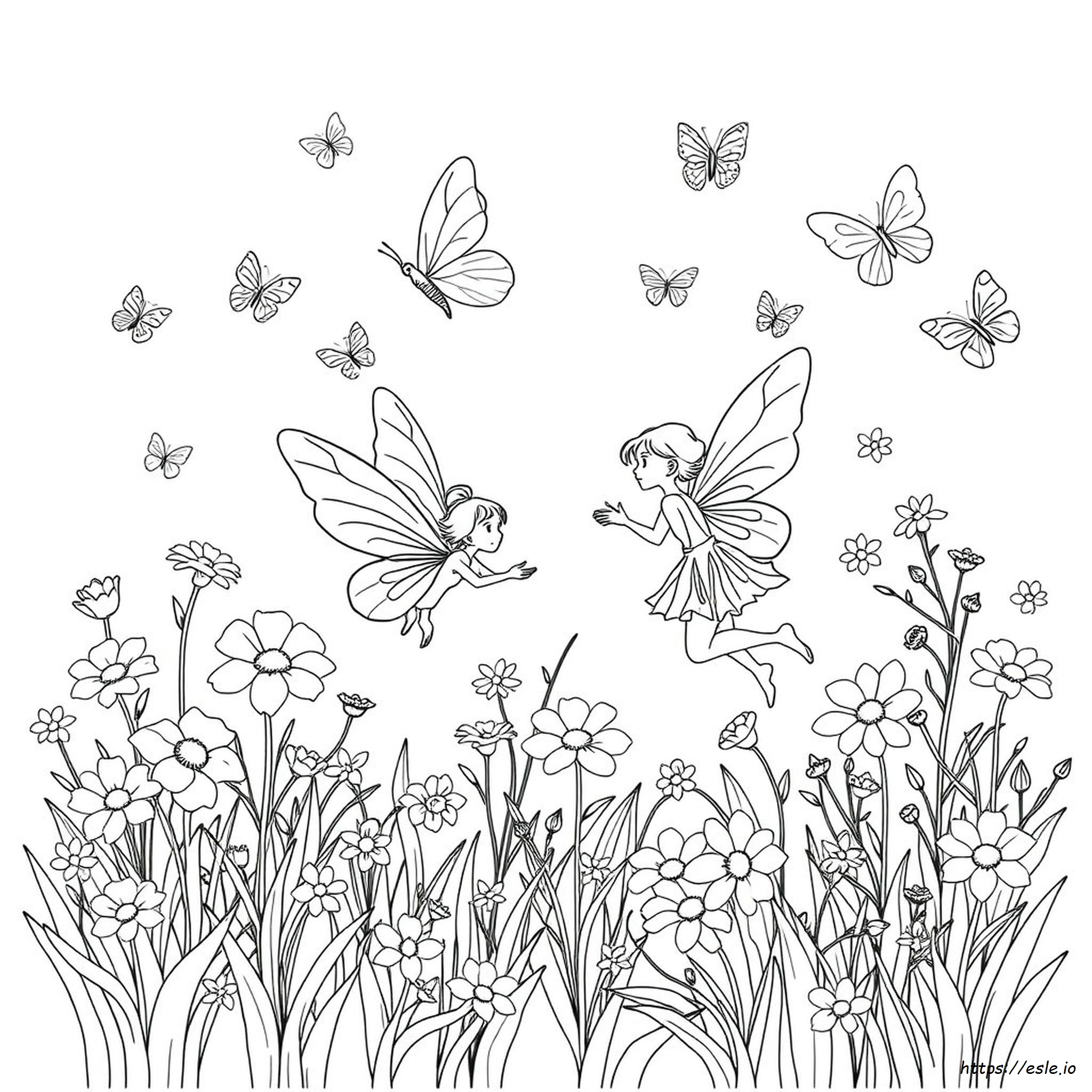 Fairies Pictures Coloring Pages