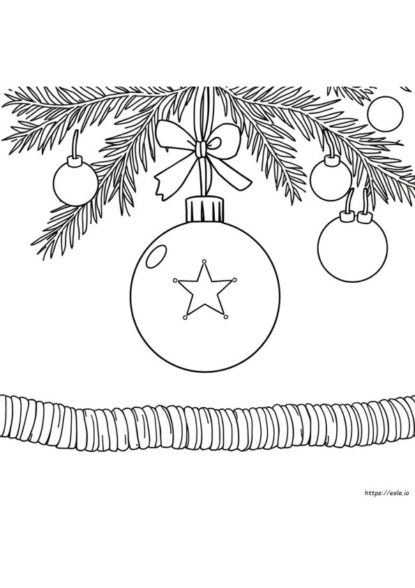 Christmas Ball For Coloring