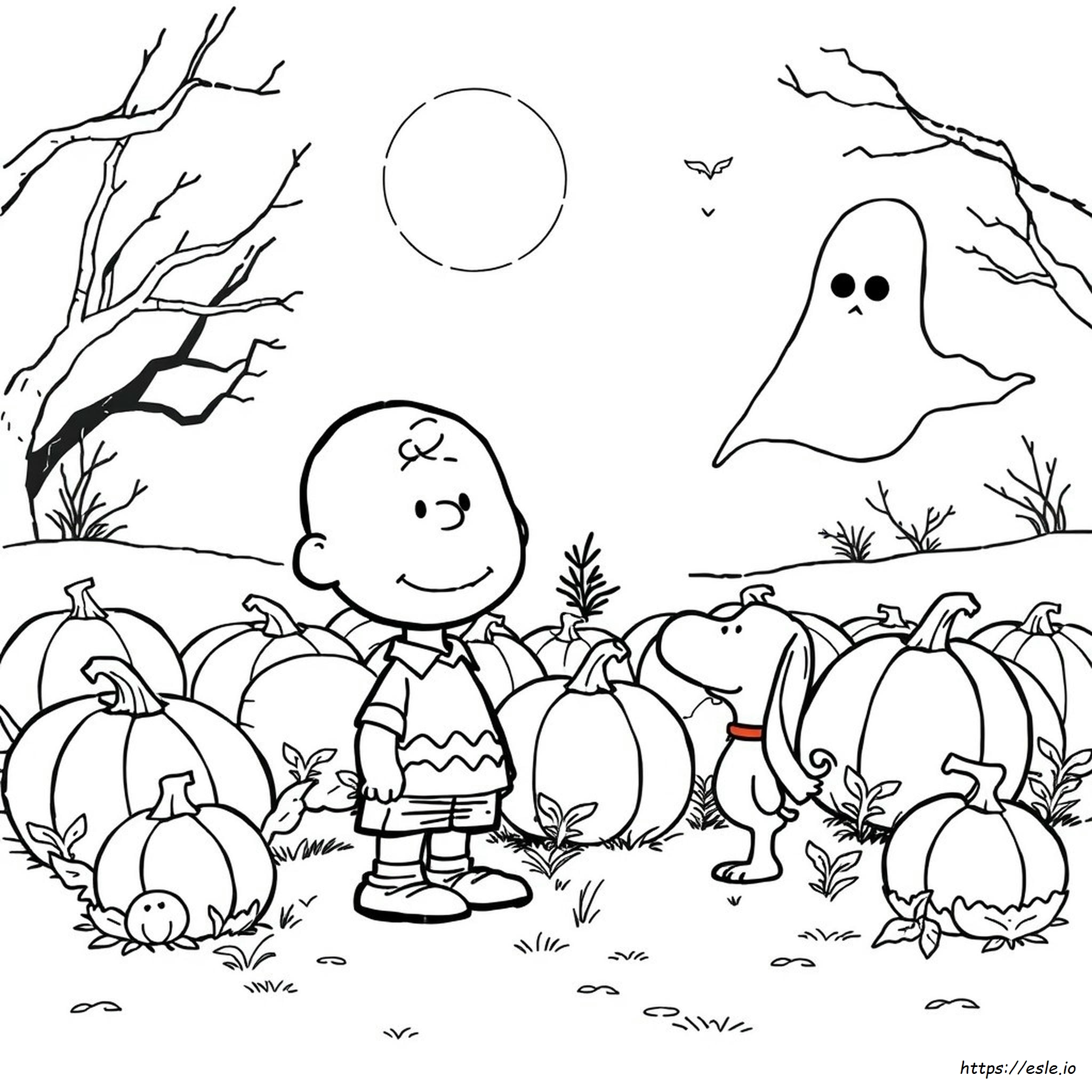 Dibujos De Halloween De Charlie Brown Para Colorear Gratis