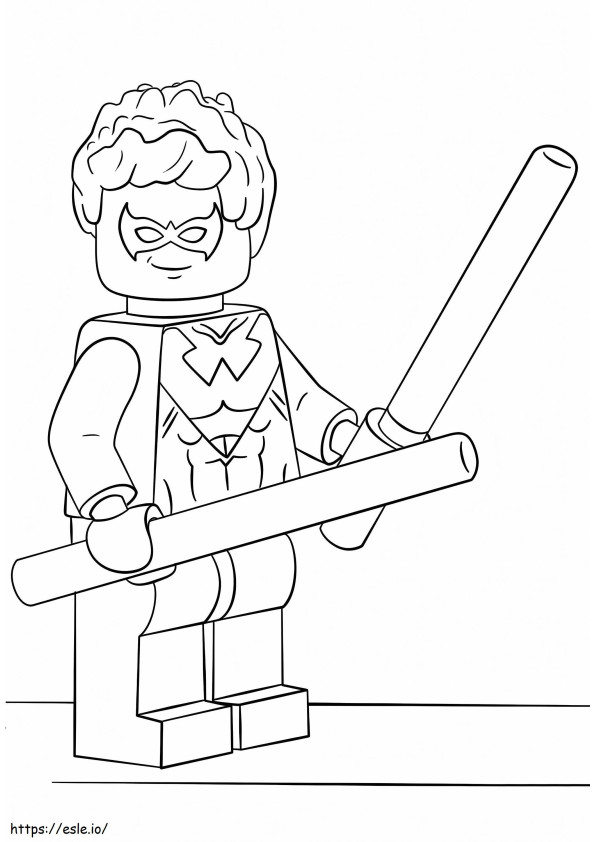 Dick Grayson A4 coloring page