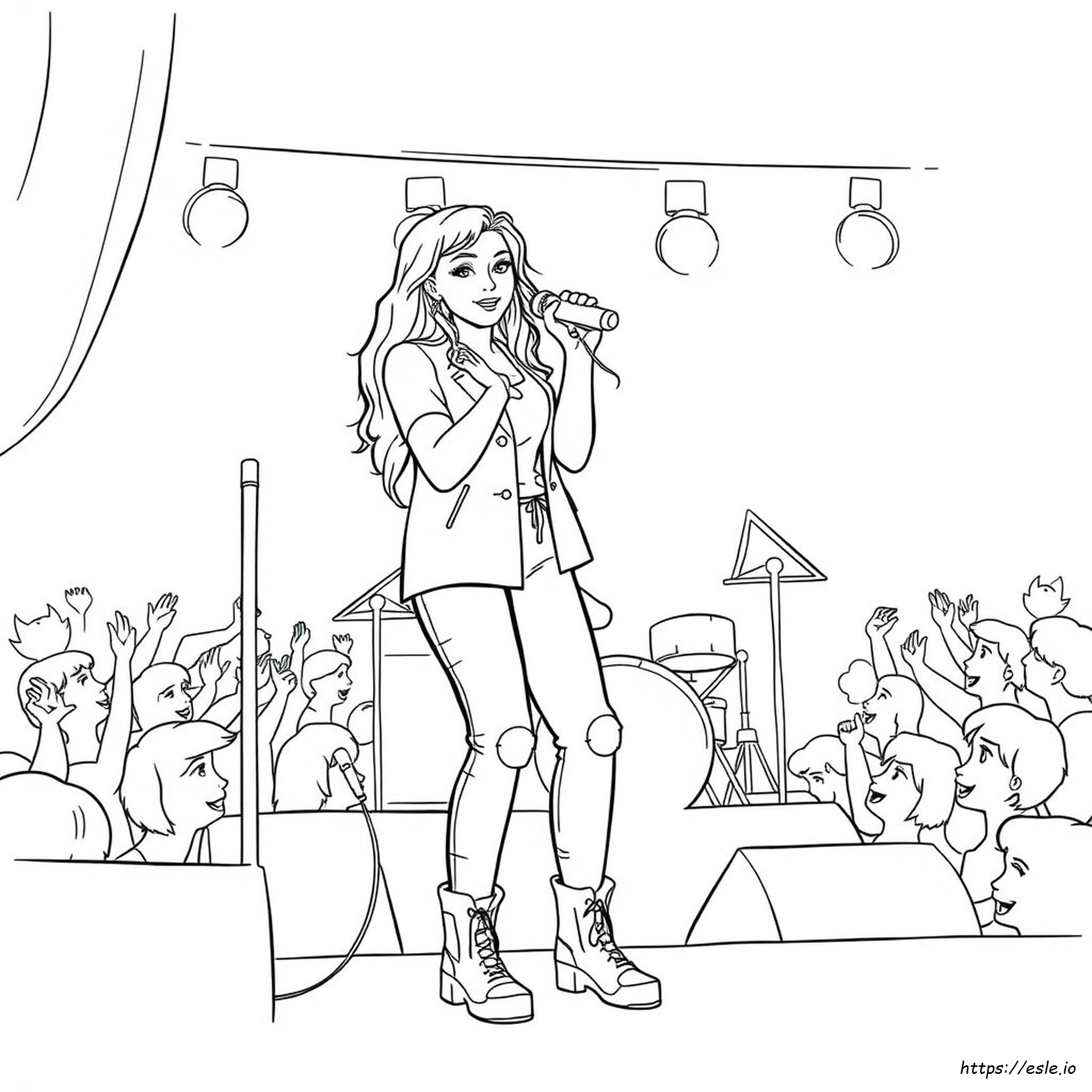 Printable Coloring Drawing Sabrina Carpenter Coloring Pages