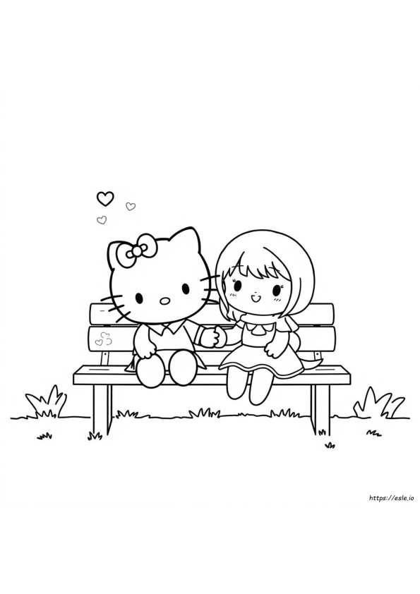 Hello Kitty Kuromi Coloring
