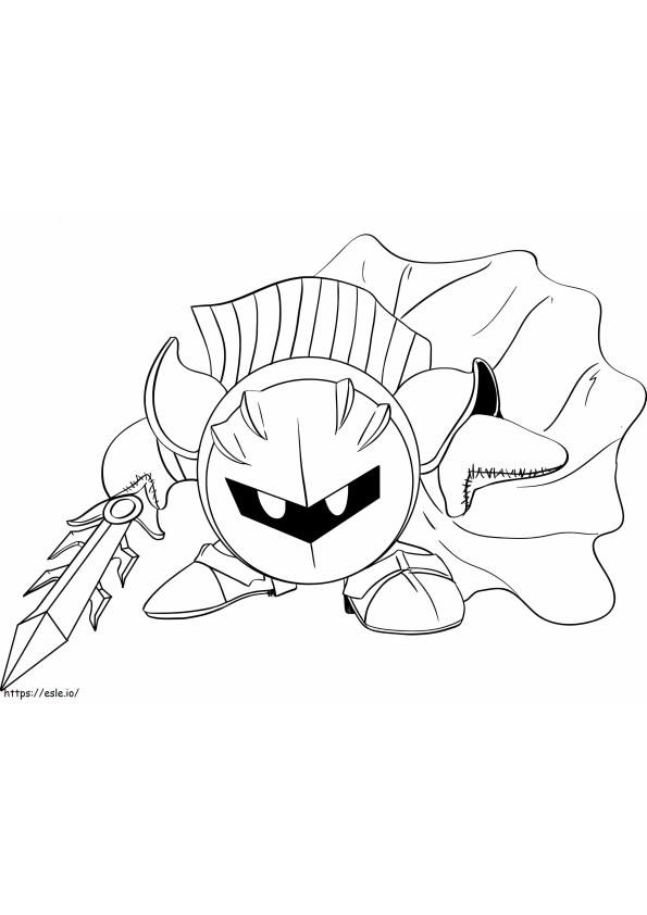 Meta Knight coloring page