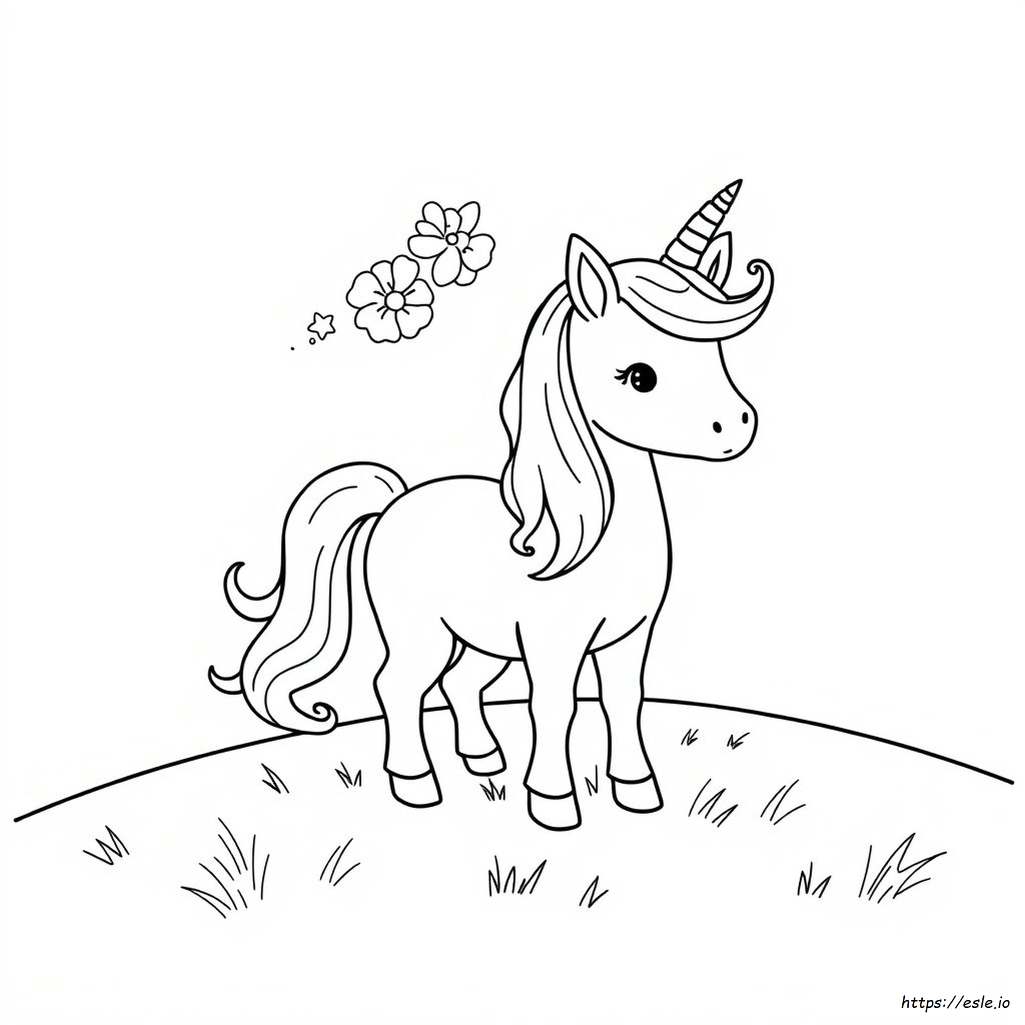 Coloring Pages Kawaii Unicornio Para Colorear