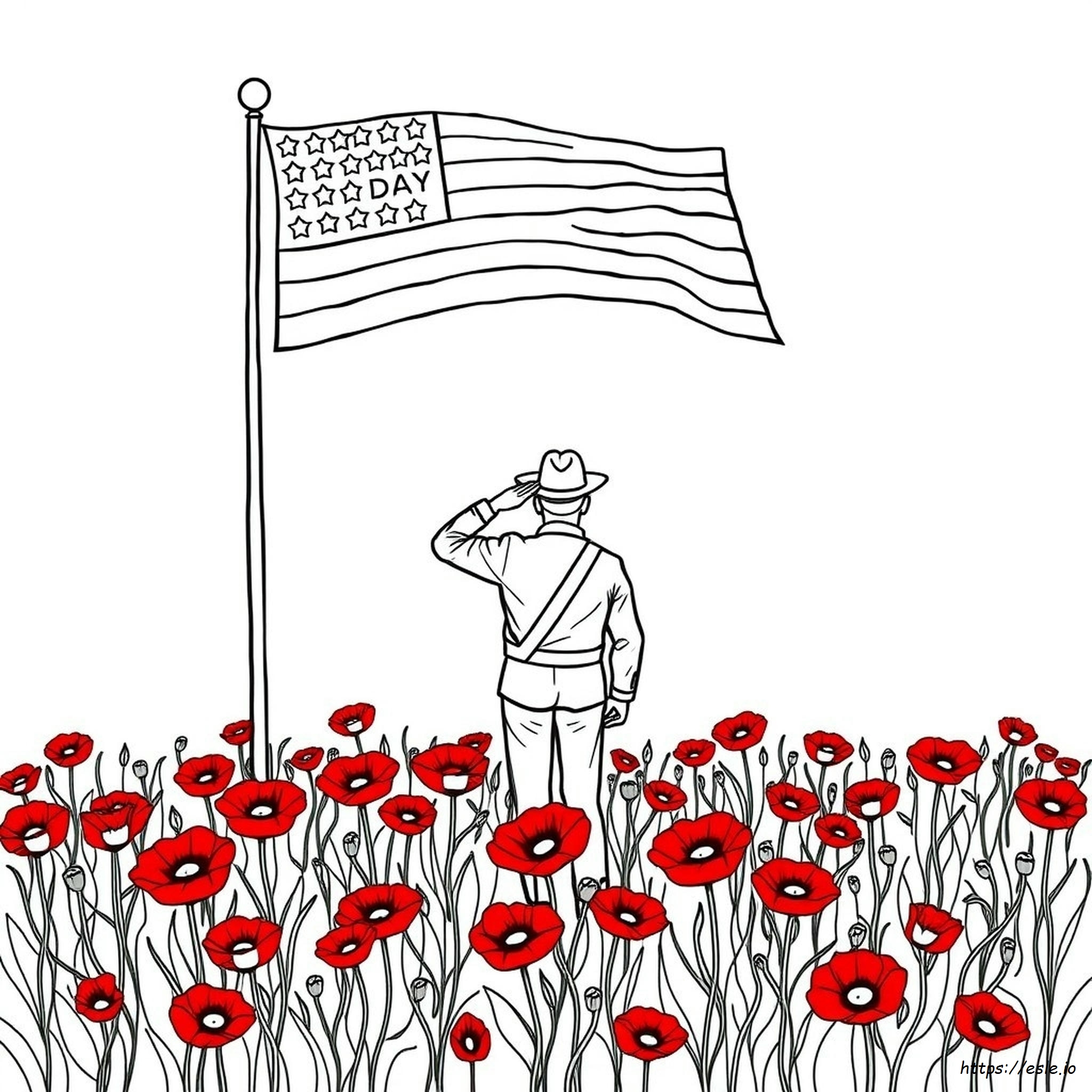 Dibujo Día De Los Veteranos Para Colorear