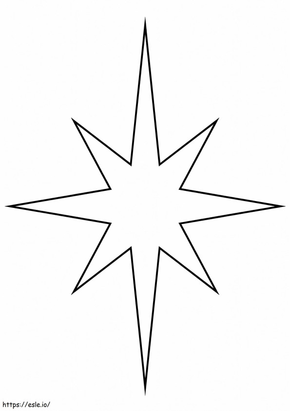 estrela de natal 1 para colorir