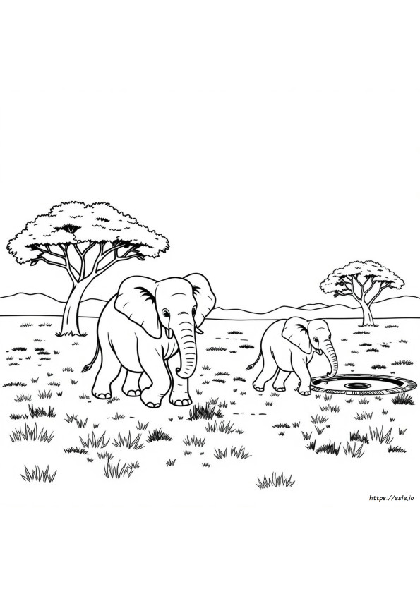 Elefante Para Colorear