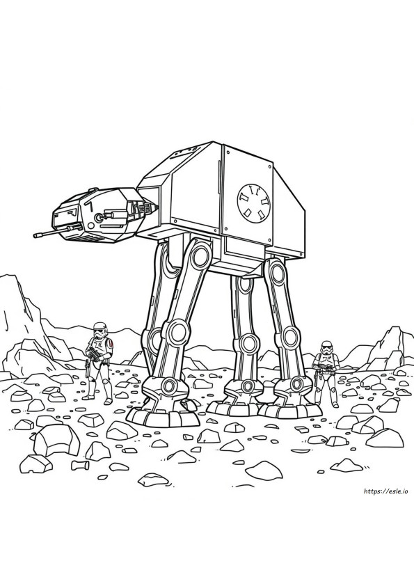 Star Wars At-At Ausmalbilder
