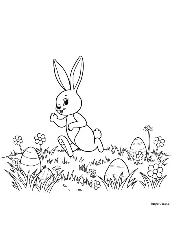 Images De Coloriage De Lapin De Pâques