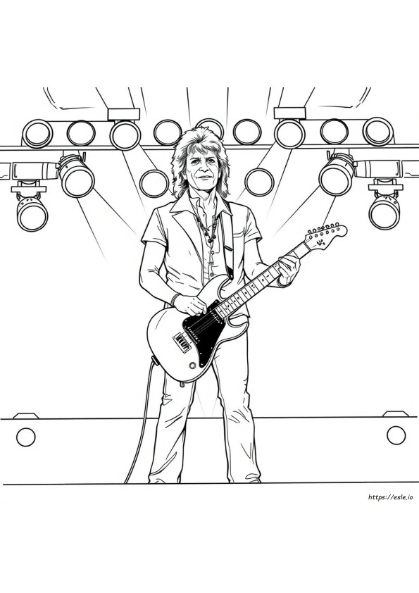 Bon Jovi Gambar Mewarnai
