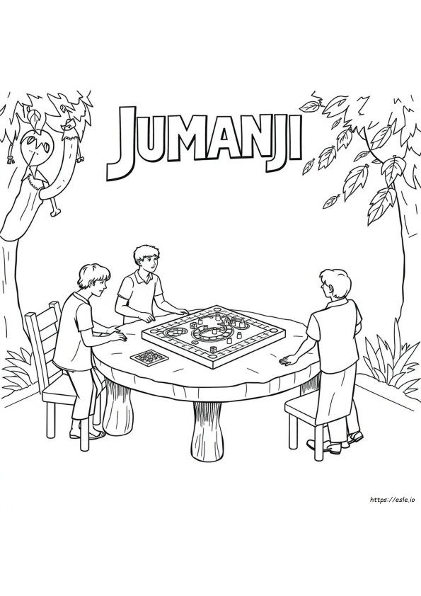 Jumanji Gambar Mewarnai