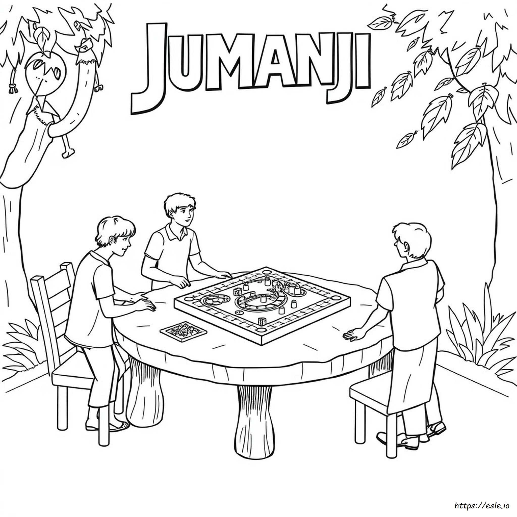 Jumanji Coloring Page