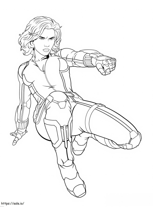 Black Widow 9 coloring page