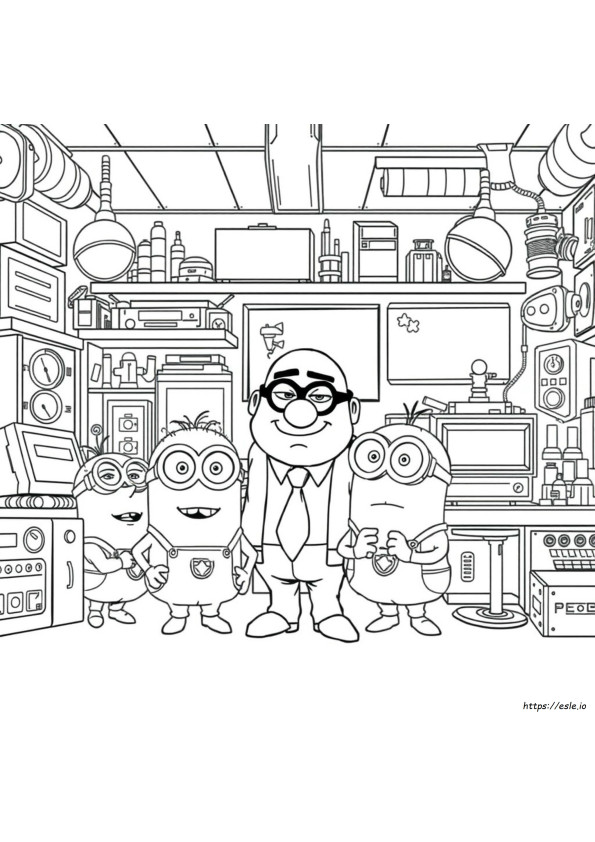 Gru Gambar Mewarnai
