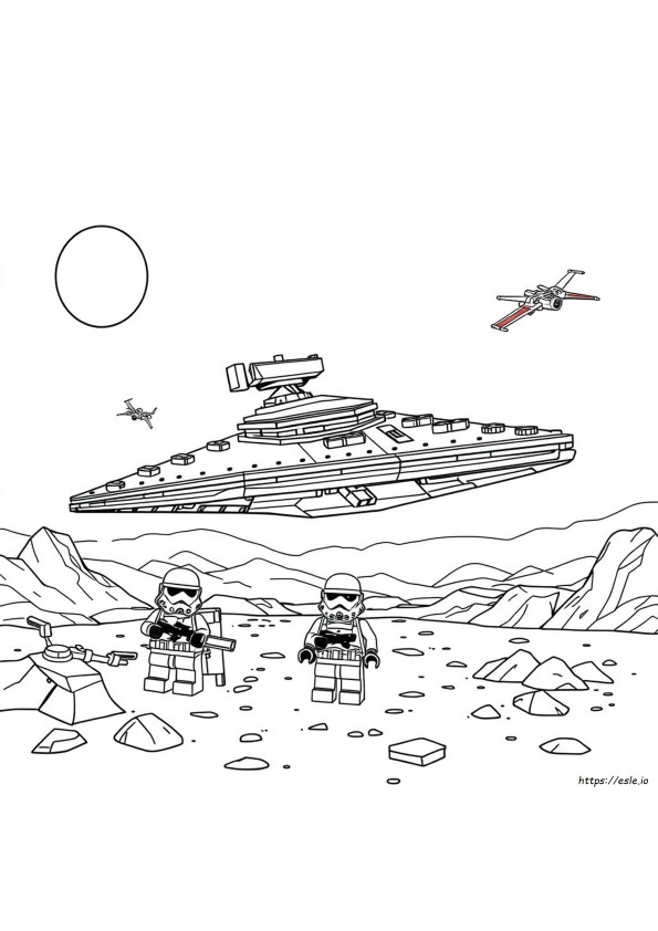 Lego Starwars Halaman Mewarnai