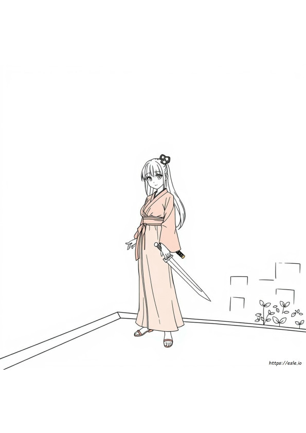 Gambar Mewarnai Manga Anya