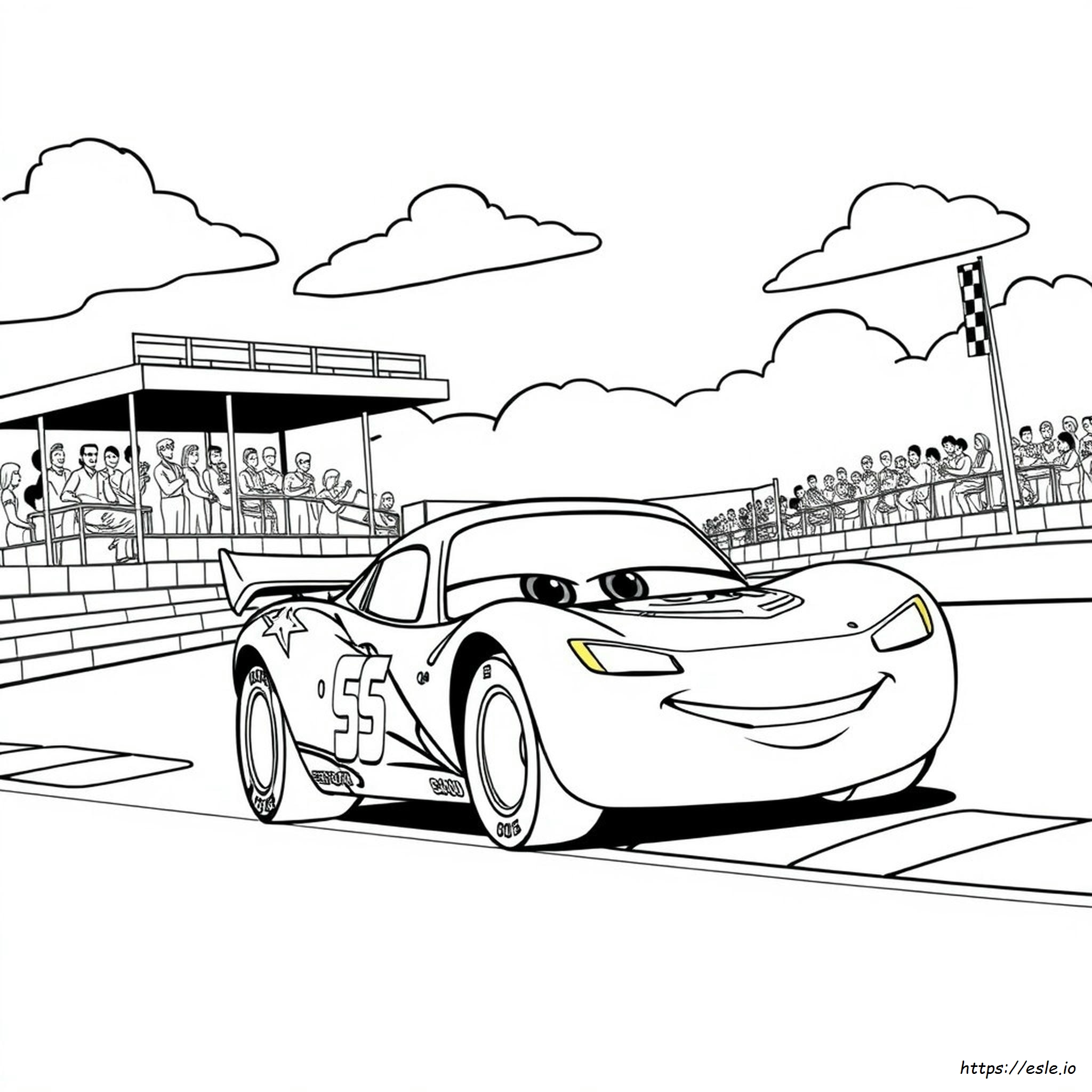 Lightening Mcqueen Colouring Page