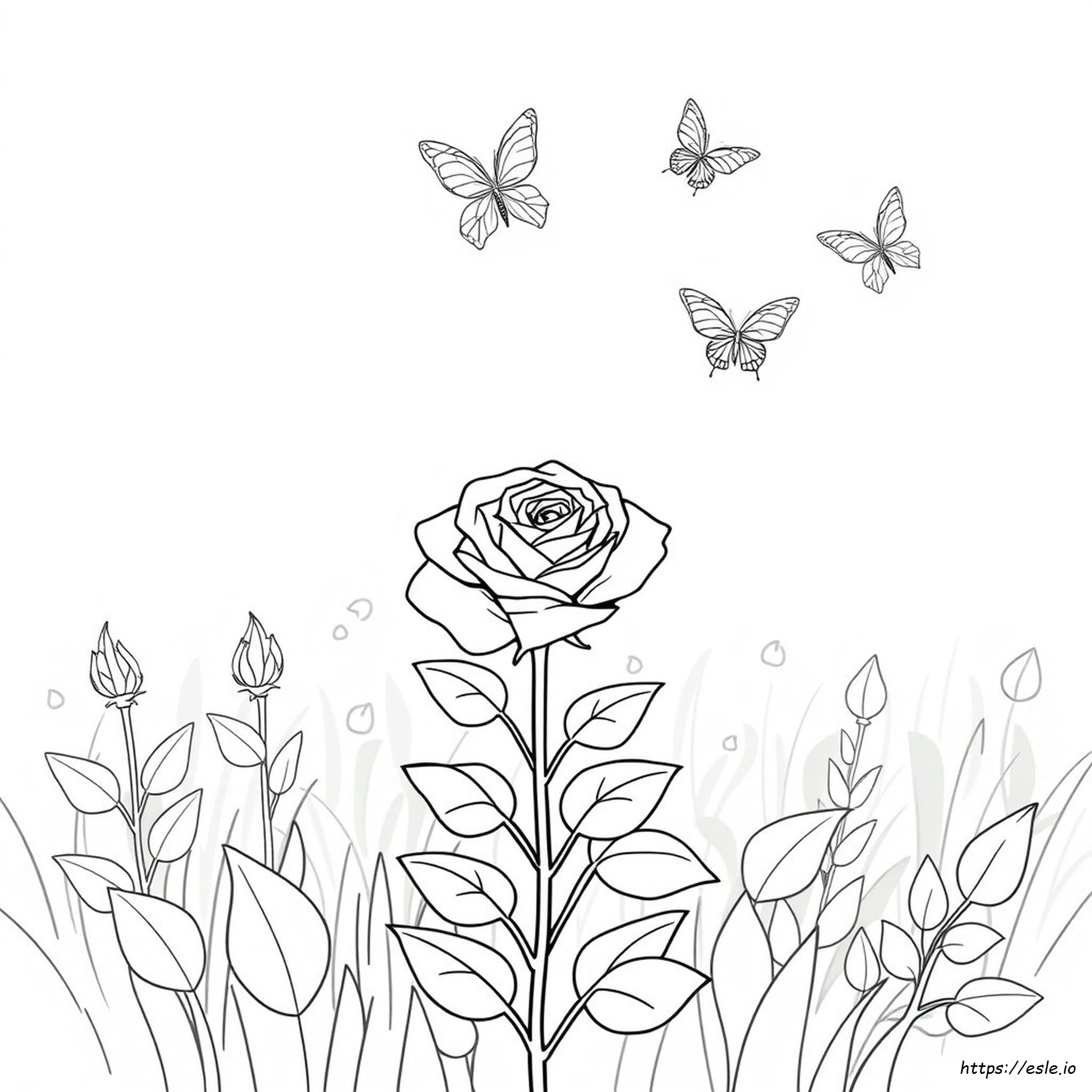 Rose Da Colorare
