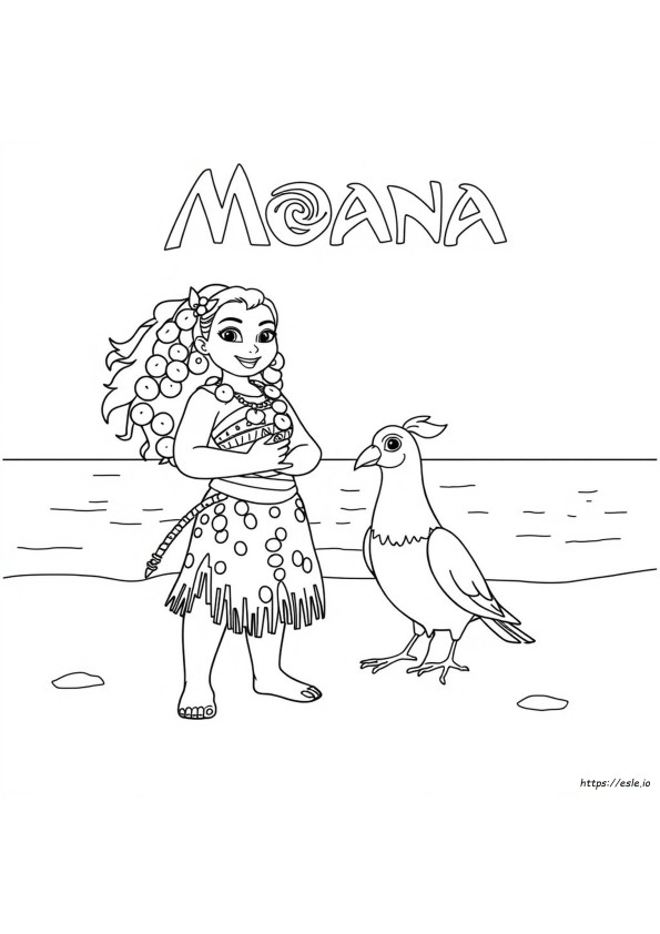 Moana Tulostettavat Värityskuvat