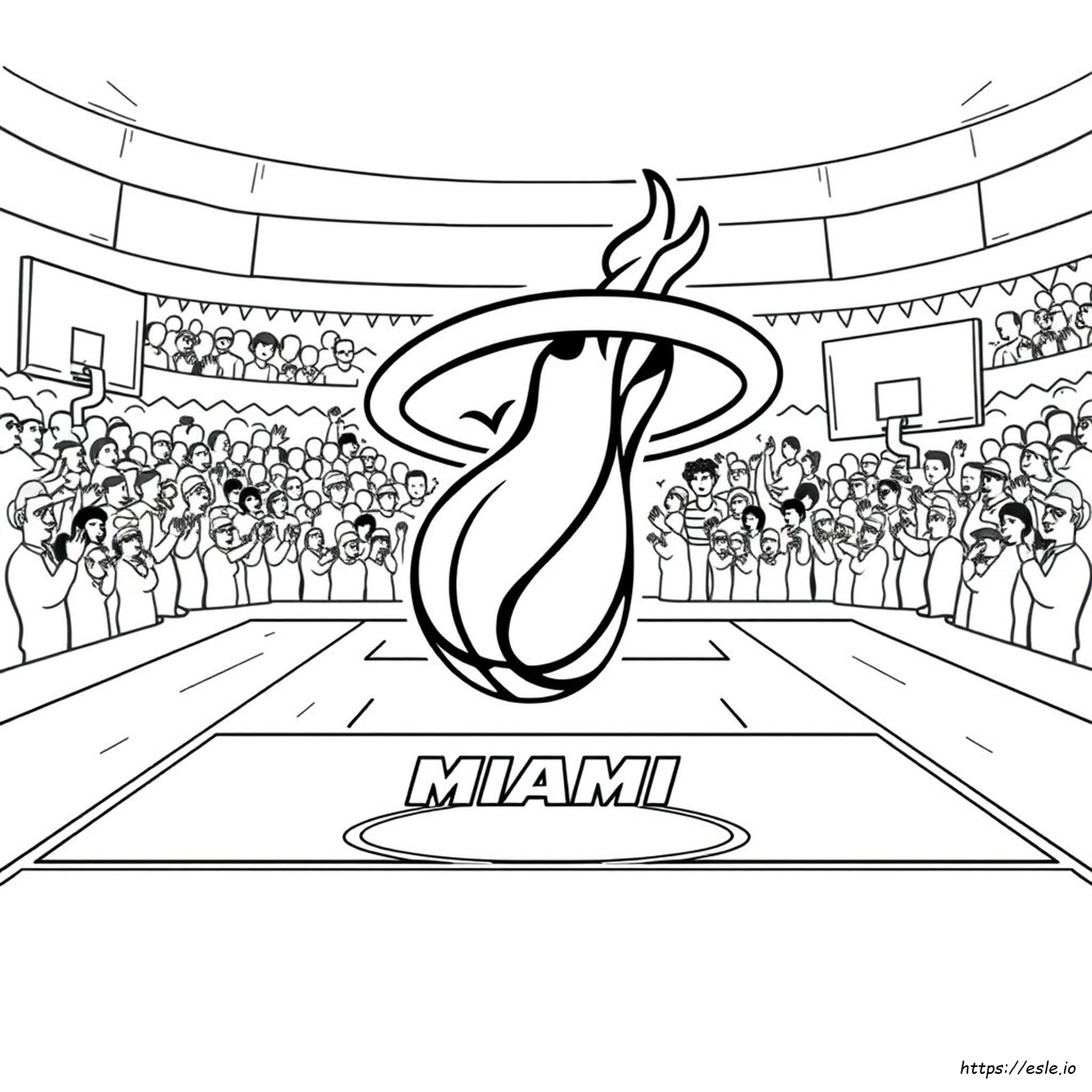 Miami Heat Logo Ausmalbilder