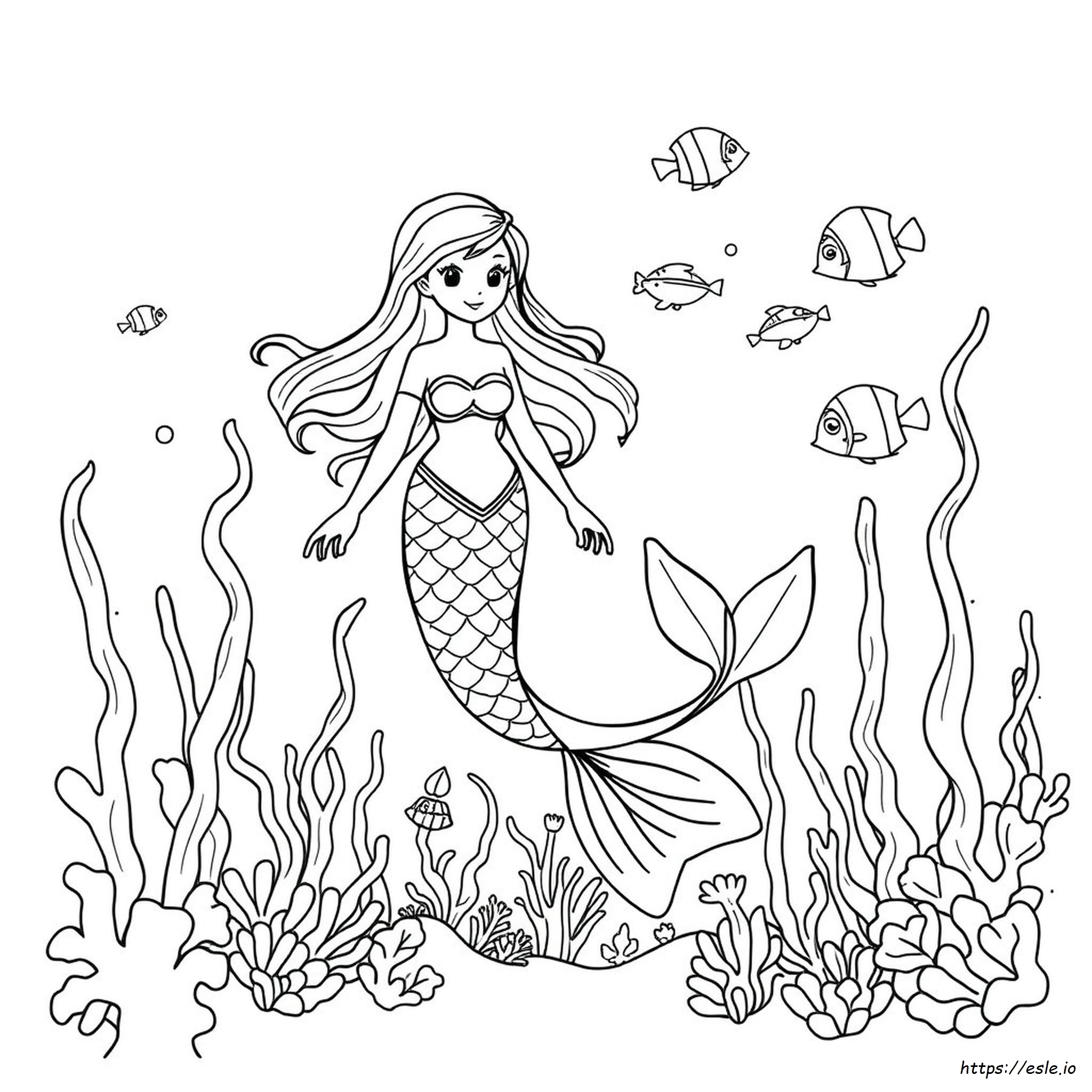 Disegni Da Colorare Di Sirene Da Stampare