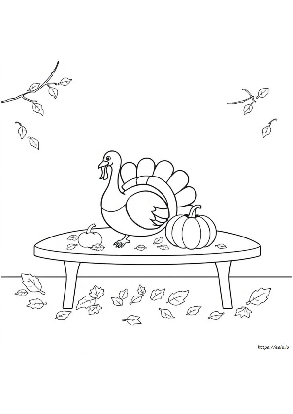 Gambar Mewarnai Hari Thanksgiving Yang Dapat Dicetak